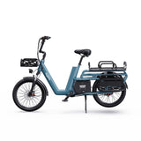 ONESPORT OT01 20" Step-Through Longtail Cargo Electric Bike 650W Motor 48V 27Ah Battery