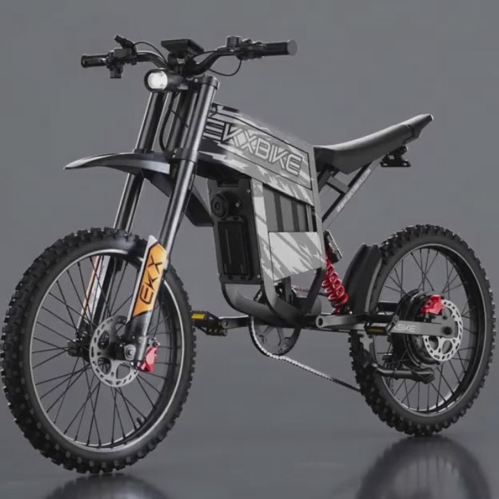 EKXBIKE TX1 19" Off-Road E-Bike 6000W Peak Motor 60V 30Ah Battery