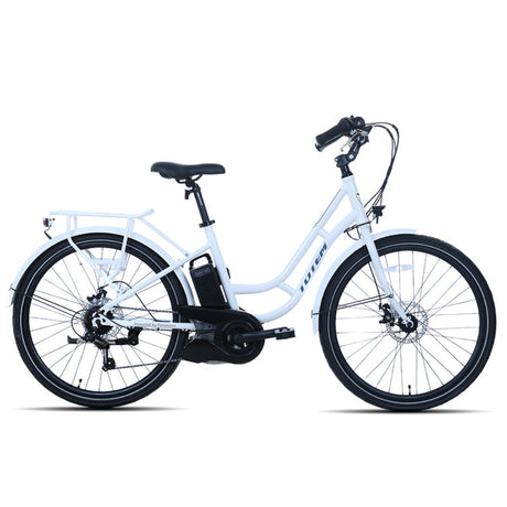 Totem Zen Rider Electric City Bike Panasonic 24V 250W Mid Drive Motor 25.2V 16Ah Battery